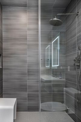 Bathroom, Glass Shower, Interior