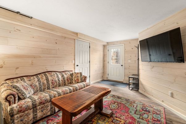 Interior, Living room, Wood Texture Flooring, Wooden Walls