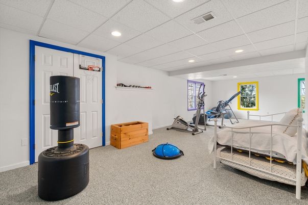 Bedroom, Fitness Equipment, Interior, Recessed Lighting