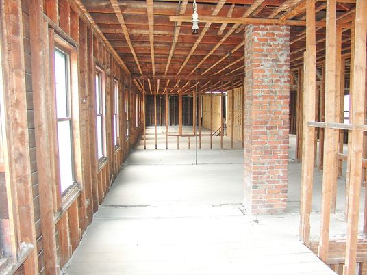Interior, Stone Walls, Wooden Beams