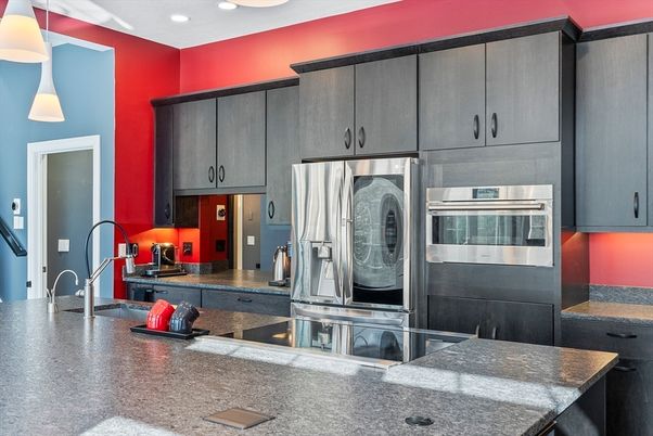 Interior, Kitchen, Pendant Lights, Recessed Lighting, Stainless Steel Appliances