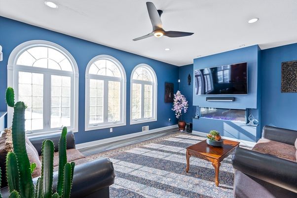 Interior, Living room, Recessed Lighting