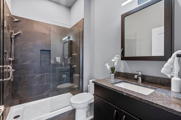 Bathroom, Glass Shower, Interior