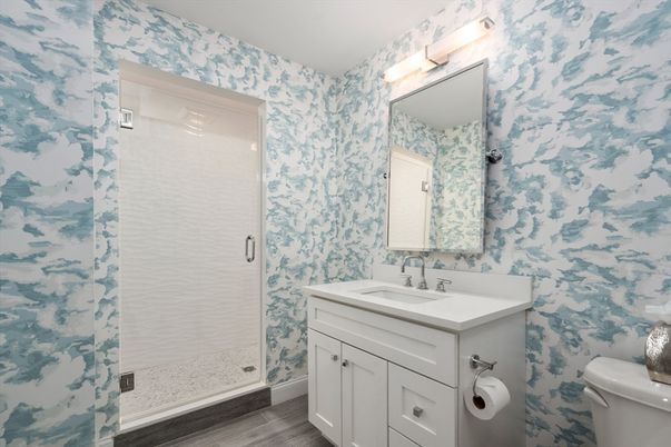 Bathroom, Interior, Wood Texture Flooring