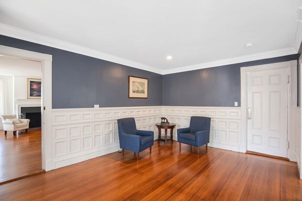 Fireplace, Interior, Recessed Lighting, Wood Texture Flooring