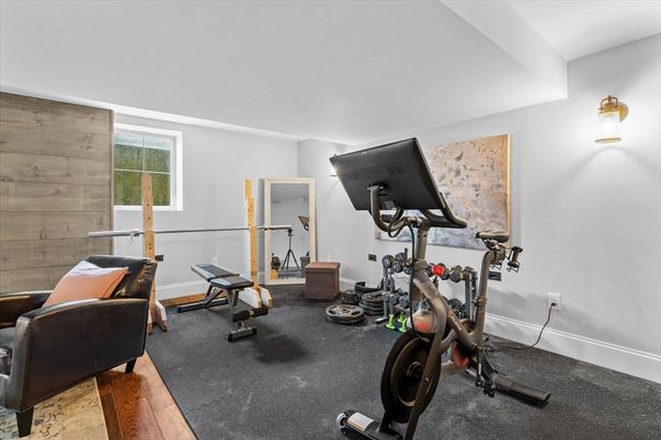 Fitness Equipment, Interior, Wood Texture Flooring, Wooden Walls