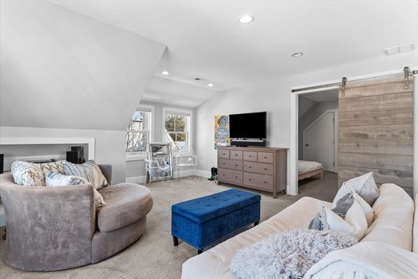 Interior, Living room, Recessed Lighting