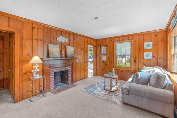 Fireplace, Interior, Wooden Walls