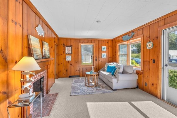 Fireplace, Interior, Living room, Wooden Walls