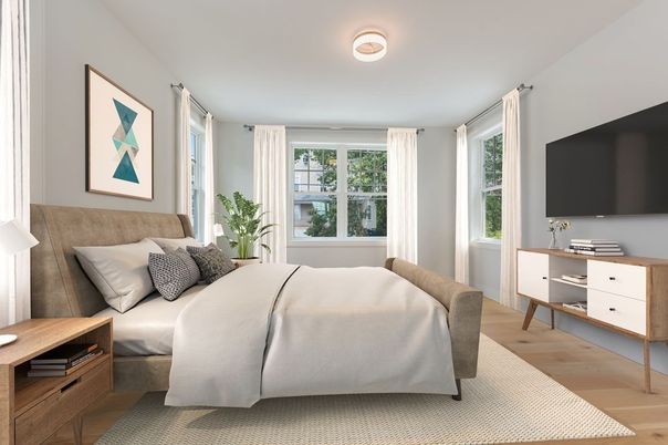 Bedroom, Interior, Wood Texture Flooring