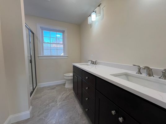 Bathroom, Dual Sink Vanities, Interior, Marble