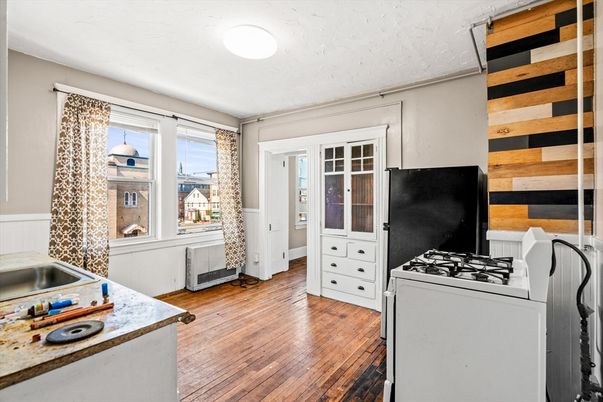 Interior, Kitchen, Wood Texture Flooring