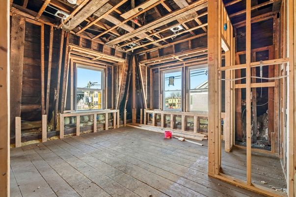 Empty room, Interior, Wooden Beams, Wood Texture Flooring, Wooden Walls
