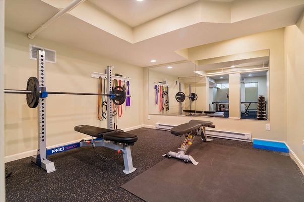 Fitness Equipment, Interior, Recessed Lighting