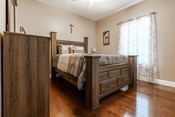 Bedroom, Interior, Wood Texture Flooring