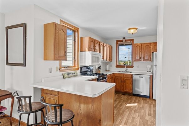 Interior, Kitchen, Wood Texture Flooring