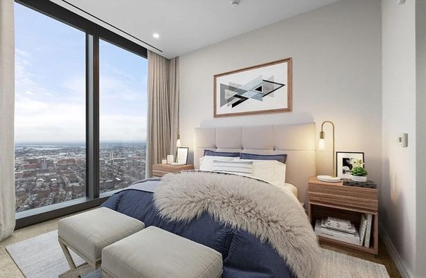 Bedroom, Interior, Recessed Lighting