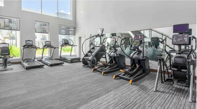Fitness Equipment, Gym, Interior