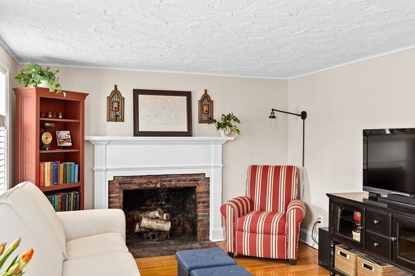 Fireplace, Interior, Wood Texture Flooring