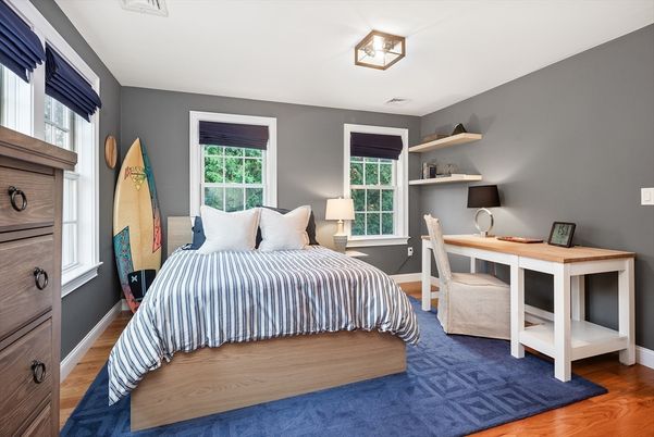 Bedroom, Home Office, Interior, Wood Texture Flooring