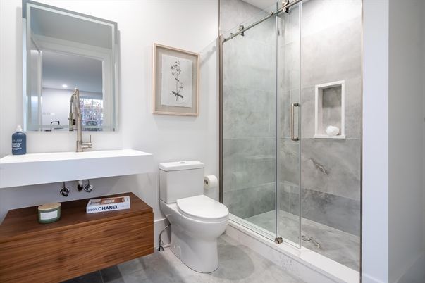Bathroom, Glass Shower, Interior