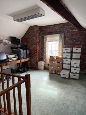 Home Office, Interior, Stone Walls