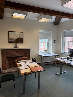Home Office, Interior, Stone Walls, Wooden Beams