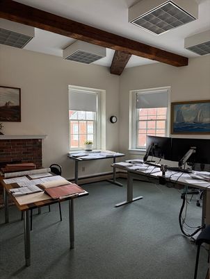 Home Office, Interior, Wooden Beams