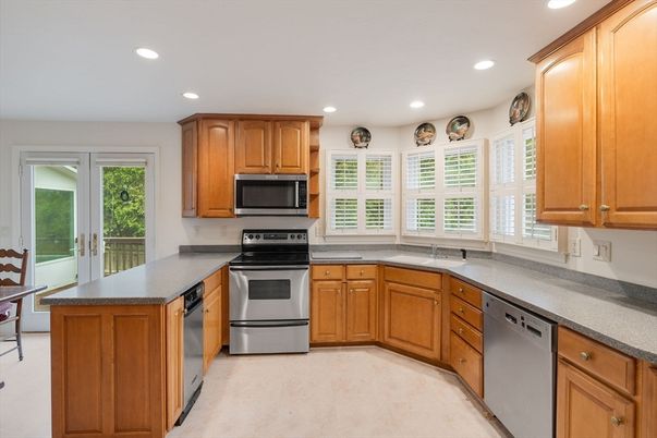 Interior, Kitchen, Recessed Lighting, Stainless Steel Appliances