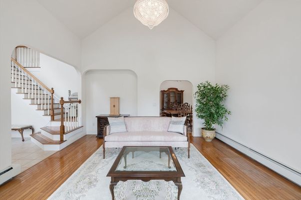 Chandelier, Interior, Living room, Wood Texture Flooring