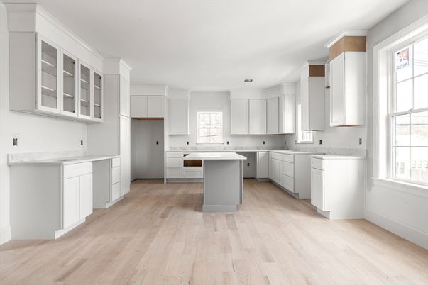 Interior, Kitchen, Wood Texture Flooring