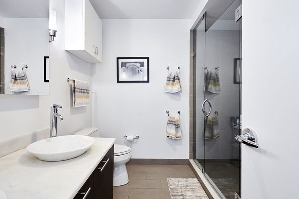 Bathroom, Glass Shower, Interior