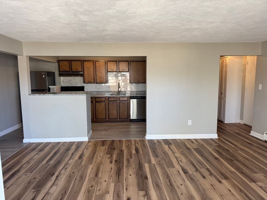 Interior, Kitchen, Wood Texture Flooring