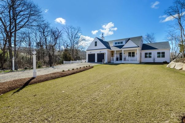 Attached, Backyard, Exterior, Facade, Farmhouse