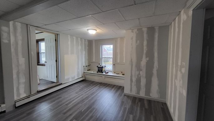 Empty room, Interior, Wood Texture Flooring