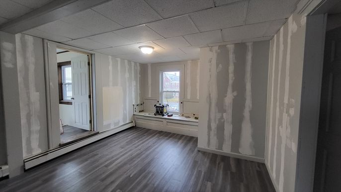 Empty room, Interior, Wood Texture Flooring