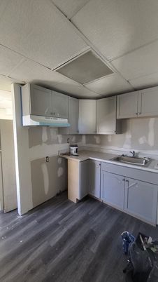 Interior, Kitchen, Wood Texture Flooring