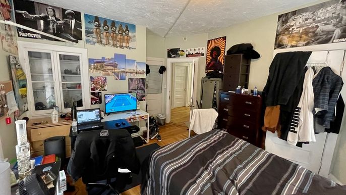 Bedroom, Home Office, Interior, Wood Texture Flooring
