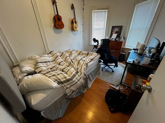 Bedroom, Home Office, Interior, Wood Texture Flooring
