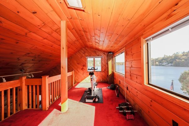 Fitness Equipment, Interior, Wooden Ceilings, Wooden Walls