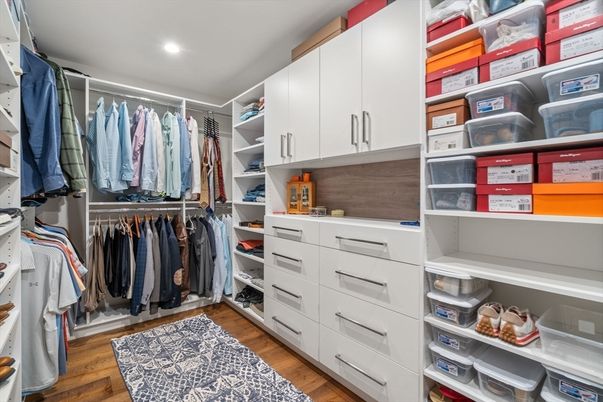 Interior, Recessed Lighting, Walk-in Closets, Wood Texture Flooring