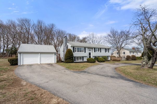 Attached, Backyard, Detached Garage, Exterior, Facade, Cape Cod