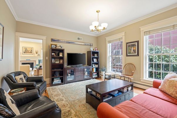 Chandelier, Fireplace, Interior, Living room, Wood Texture Flooring