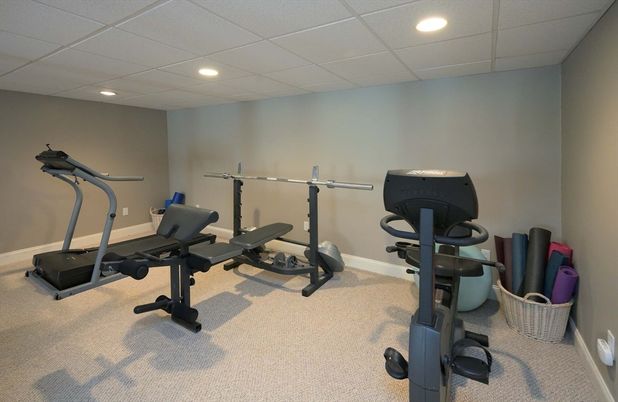 Fitness Equipment, Interior, Recessed Lighting