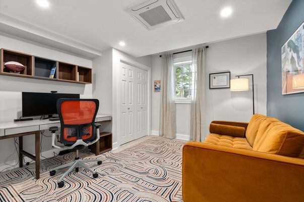 Home Office, Interior, Recessed Lighting