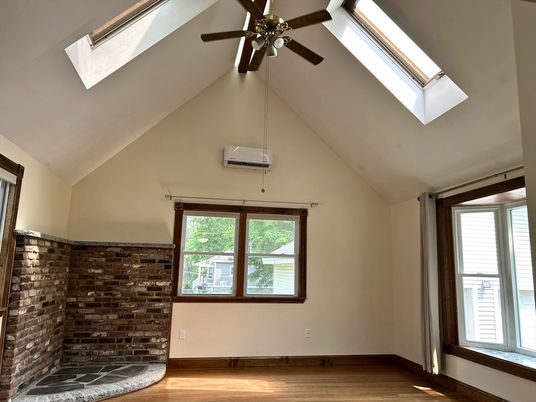 Interior, Stone Walls, Wood Texture Flooring
