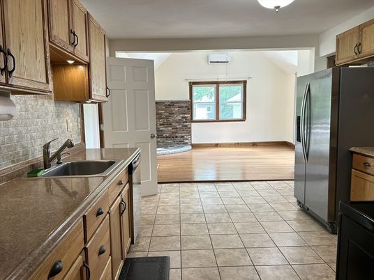 Interior, Kitchen, Wood Texture Flooring