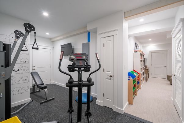 Fitness Equipment, Interior, Recessed Lighting