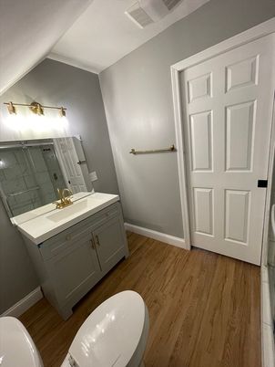 Bathroom, Interior, Wood Texture Flooring