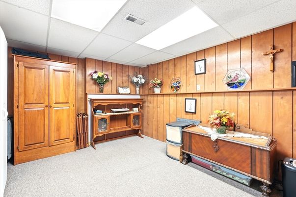Home Office, Interior, Wooden Walls